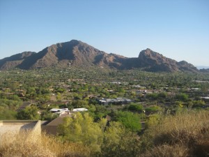 View of the Camelback Mountain