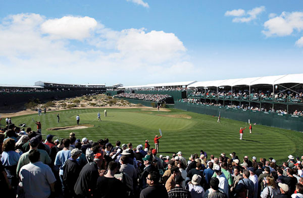 Galleries watching the golf in North Scottsdale