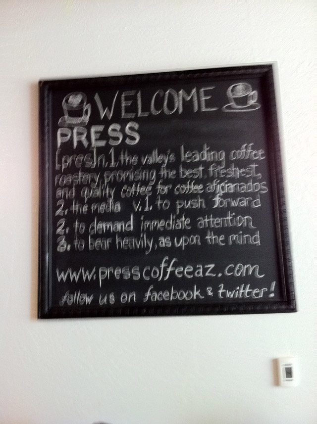 Press Coffee Roasters | Scottsdale Quarter