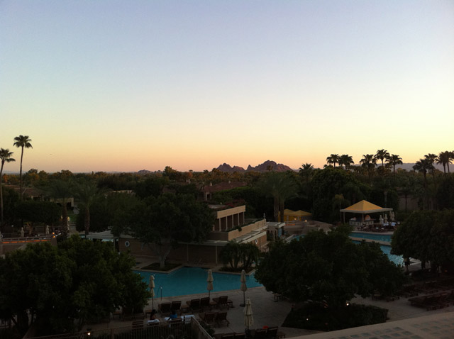 Sun Starting to Set | Paradise Valley Patio