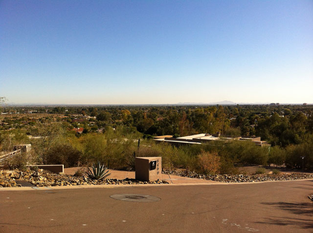 Views From Paradise Valley To the Distant North Scottsdale Mountains