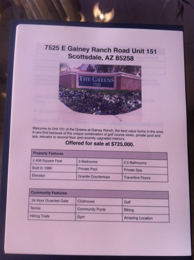 7252 E Gainey Ranch Road | Listing Details